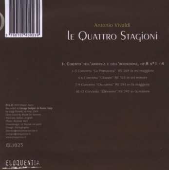 CD Antonio Vivaldi: Le Quattro Stagioni