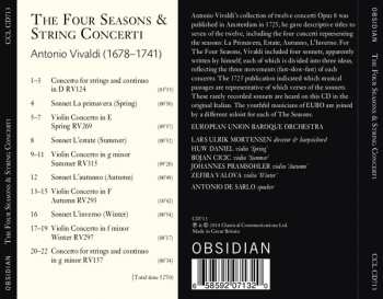 CD Antonio Vivaldi: The Four Seasons & String Concerti