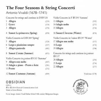 CD Antonio Vivaldi: The Four Seasons & String Concerti