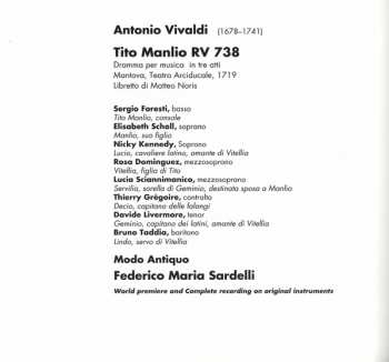 3CD/Zestaw pudełkowy Antonio Vivaldi: Tito Manlio