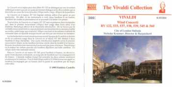 CD Antonio Vivaldi: Wind Concerti RV 122, 533, 537, 538, 539, 545 & 560