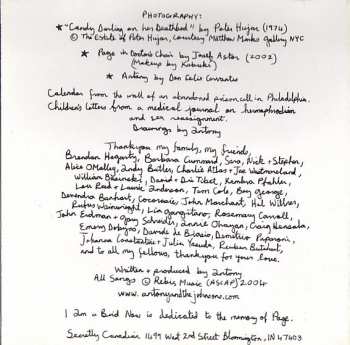 CD Antony And The Johnsons: I Am A Bird Now DLX