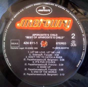 LP Aphrodite's Child: Best Of Aphrodite's Child
