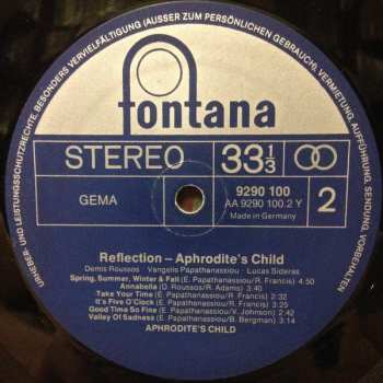 LP Aphrodite's Child: Reflection