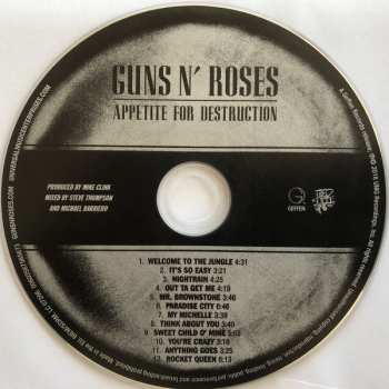CD Guns N' Roses: Appetite For Destruction