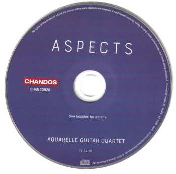 CD Aquarelle Guitar Quartet: Aspects: Works For Guitar Quartet