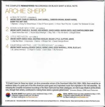 4CD/Zestaw pudełkowy Archie Shepp: The Complete Remastered Recordings On Black Saint & Soul Note