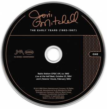 5CD/Zestaw pudełkowy Joni Mitchell: Archives Volume 1: The Early Years 1963-1967 
