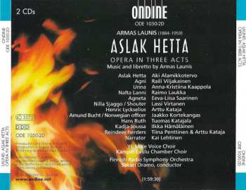 2CD/Zestaw pudełkowy Sakari Oramo: Aslak Hetta, Opera In Three Acts