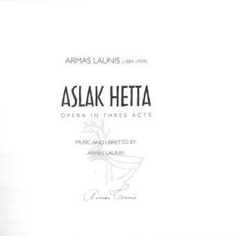 2CD/Zestaw pudełkowy Sakari Oramo: Aslak Hetta, Opera In Three Acts