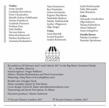 CD Alexander Walker: Orchestral Music, Volume One