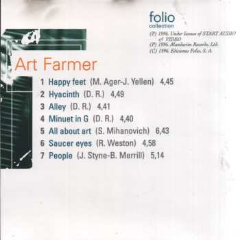 CD Art Farmer: The Jazz Masters 100 Años De Swing