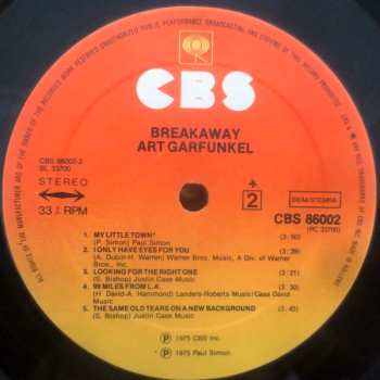 LP Art Garfunkel: Breakaway
