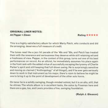 CD Art Pepper: Art Pepper + Eleven