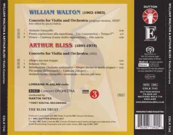 SACD Sir William Walton: Concerto For Violin And Orchestra / Concerto For Violin And Orchestra (Original Version)