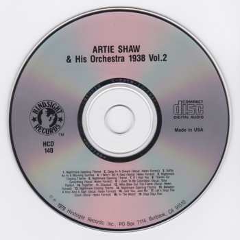 CD Artie Shaw And His Orchestra: The Uncollected Artie Shaw And His Orchestra Vol. 2, 1938