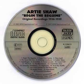 CD Artie Shaw: Begin The Beguine - Original 1936-1939 Recordings