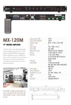 Technologia audio ARTSOUND MX-120M