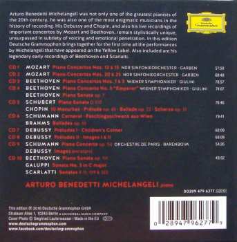 10CD/Zestaw pudełkowy Arturo Benedetti Michelangeli: Complete Recordings On Deutsche Grammophon