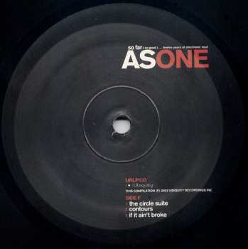 3LP As One: So Far (So Good)...Twelve Years Of Electronic Soul
