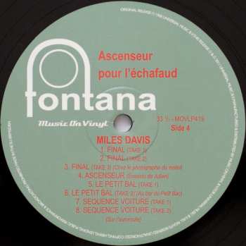 2LP Miles Davis: Ascenseur Pour L'Échafaud (Lift To The Scaffold) DLX