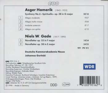 CD Niels Wilhelm Gade: Symphony No 6 / Novelletter Opp. 53 & 58