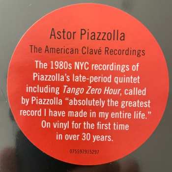 3LP/Zestaw pudełkowy Astor Piazzolla: The American Clavé Recordings