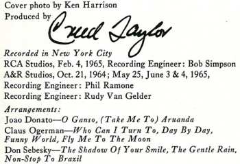 LP Astrud Gilberto: The Shadow Of Your Smile