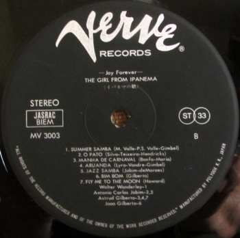 LP João Gilberto: The Girl From Ipanema