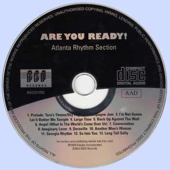 CD Atlanta Rhythm Section: Are You Ready!