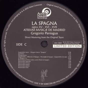 2LP Atrium Musicae De Madrid: La Spagna, Music From The XV, XVI, And XVII Centuries LTD