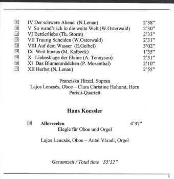 CD August Klughardt: Kammergesänge