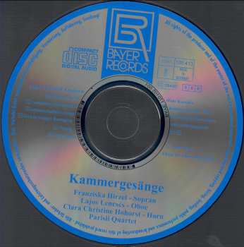 CD August Klughardt: Kammergesänge