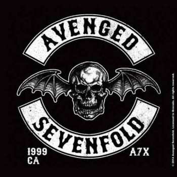 Merch Avenged Sevenfold: Avenged Sevenfold Single Cork Coaster: Deathbat Crest Individual