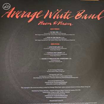 2LP Average White Band: Person To Person CLR