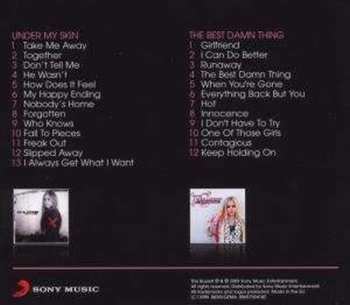 2CD/Zestaw pudełkowy Avril Lavigne: Under My Skin / The Best Damn Thing
