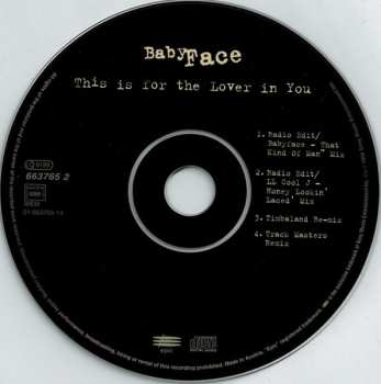 CD Babyface: This Is For The Lover In You