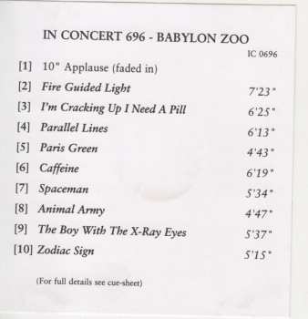 CD Babylon Zoo: In Concert 696