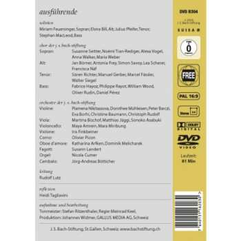 DVD Johann Sebastian Bach: Du Friedefürst, Herr Jesu Christ BWV 116