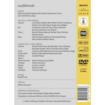 DVD Johann Sebastian Bach: Ein Ungefärbt Gemüte BWV 24