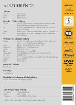 DVD Johann Sebastian Bach: Es Ist Nichts Gesundes An Meinem Leibe BWV 25