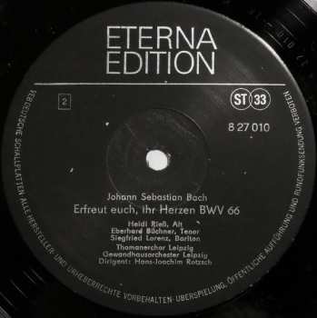 LP Johann Sebastian Bach: Der Himmel Lacht BWV 31 / Erfreut Euch, Ihr Herzen BWV 66