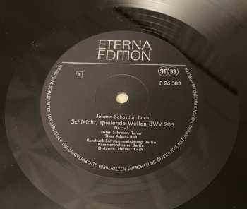 LP Johann Sebastian Bach: Kantaten - Schleicht, Spielende Wellen BWV 206