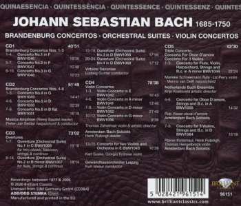 5CD/Zestaw pudełkowy Johann Sebastian Bach: Brandenburg Concertos, Orchestral Suites, Violin Concertos