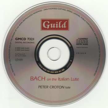 CD Johann Sebastian Bach: Bach On The Italian Lute
