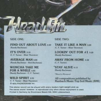 LP Bachman-Turner Overdrive: Head On