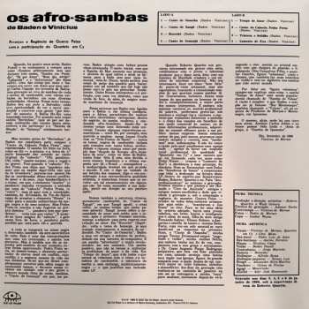 LP Vinicius de Moraes: Os Afro Sambas