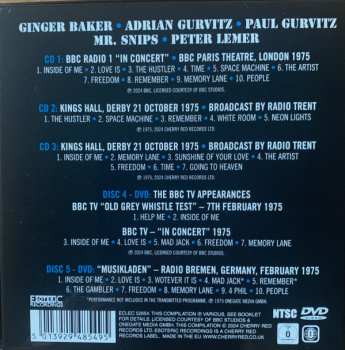 3CD/2DVD/Zestaw pudełkowy Baker Gurvitz Army: Neon Lights (The Broadcasts 1975)