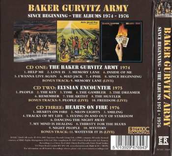 3CD/Zestaw pudełkowy Baker Gurvitz Army: Since Beginning (The Albums 1974-1976)
