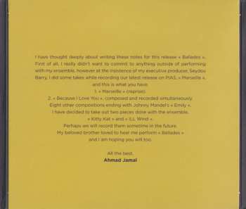 CD Ahmad Jamal: Ballades